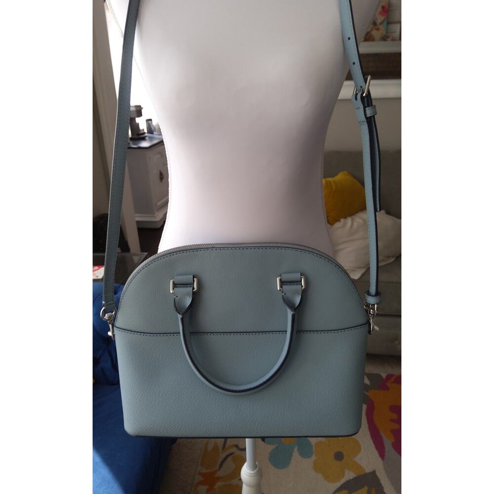 NWOT Kate Spade New York Grove Street Carli satchel purse baby blue adj strap - Picture 2 of 9